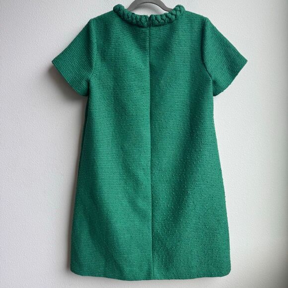 Tuckernuck Dress Size Large Emerald Green Jackie Tweed Shift Business Career - Picture 5 of 6